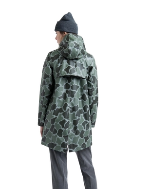Jas Herschel Supply Co. Women's Rainwear Fishtail Parka Frog Camo