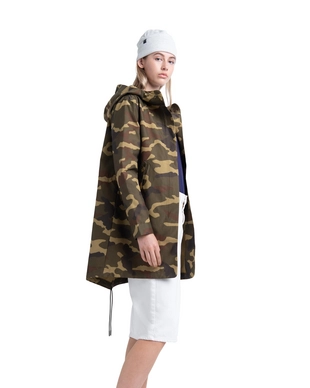 Jas Herschel Supply Co. Women's Classics Fishtail Parka Woodland Camo