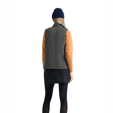 Bodywarmer Herschel Supply Co. Women's Guide Fleece Sherpa Vest Dark Olive