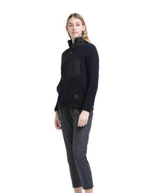 Vest Herschel Supply Co. Women's Guide Fleece Sherpa Full Zip Black