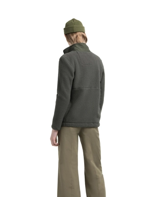 Vest Herschel Supply Co. Women's Guide Fleece Sherpa Full Zip Dark Olive