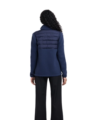Vest Herschel Supply Co. Women's Guide Fleece Hybrid Sherpa Full Zip Peacoat
