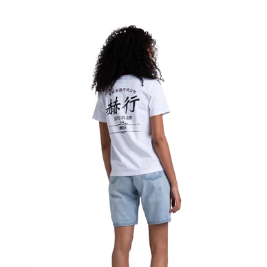 T-Shirt Herschel Supply Co. Women's Tee Chinese Classic Logo Bright White