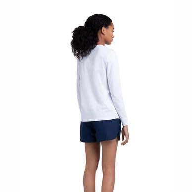 T-Shirt Herschel Supply Co. Women's Long Sleeve Tee Stack Logo  Bright White Grey