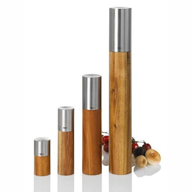 Peper- en zoutmolen AdHoc Acacia Goliath Bruin RVS 20 cm