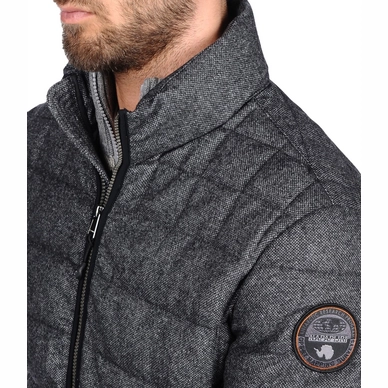 Winterjas Napapijri Aerons Stand Wool Steel Grey Men