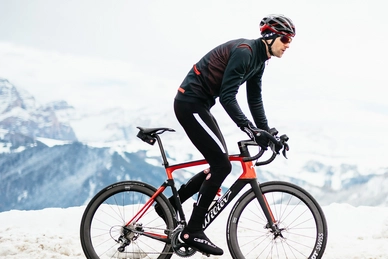 Fietsjack Castelli Men Espresso V Jacket Light Black Red