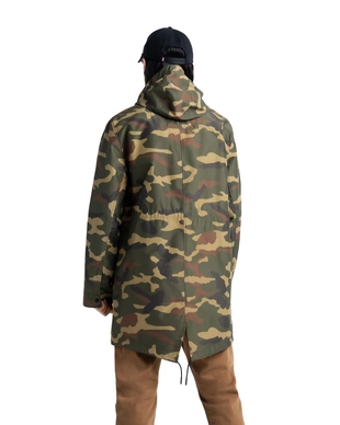 Jas Herschel Supply Co. Men's Classics Fishtail Parka Woodland Camo