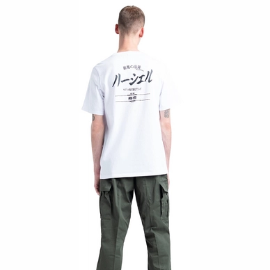 T-Shirt Herschel Supply Co. Men's Tee Japanese Classic Logo Bright White