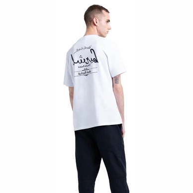 T-Shirt Herschel Supply Co. Men's Tee Arabic Classic Logo Bright White