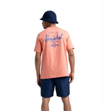 T-Shirt Herschel Supply Co. Men's Tee Sam Classic Logo Carnelian