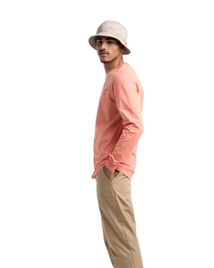 Trui Herschel Supply Co. Men's Long Sleeve Tee Classic Logo Carnelian Apricot