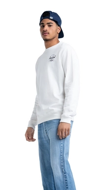 Trui Herschel Supply Co. Men's Crewneck Classic Logo Blanc de Blanc Black