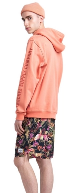Trui Herschel Supply Co. Men's Pullover Hoodie Sleeve Print Carnelian Apricot