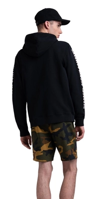 Trui Herschel Supply Co. Men's Pullover Hoodie Sleeve Print Black White