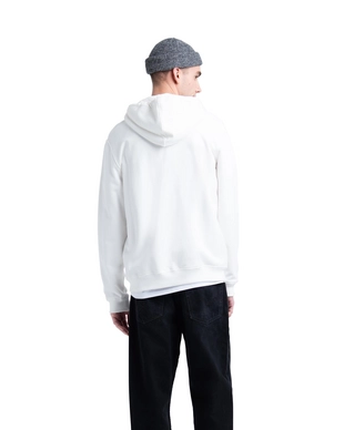 Vest Herschel Supply Co. Men's Full Zip Hoodie Stack Logo Blanc de Blanc Grey
