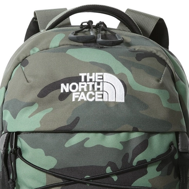 Mint green and black north face backpack on sale