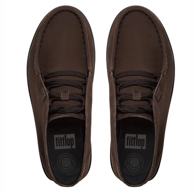 Enkellaars FitFlop Loaff™ Slip-On Ankle Boot Suede Chocolate Brown
