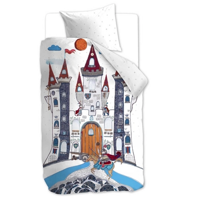 Beddinghouse Kids Dragon Castle Grijs Dekbedovertrek Katoen