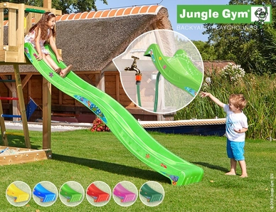 Speelset Jungle Gym Jungle Cabin + Climb X'tra Groen