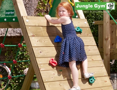 Speelset Jungle Gym Jungle Club + Climb X'tra Rood