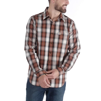 Blouse Carhartt Men L/S Essential Open Collar Shirt Plaid Plaid Sequoia