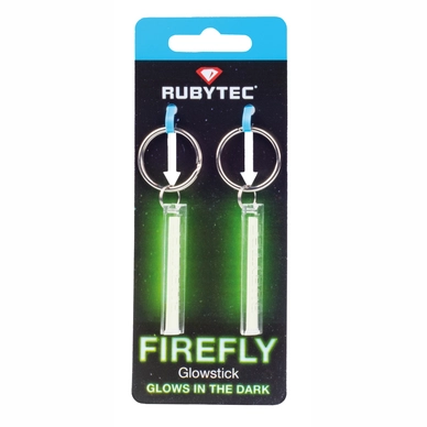 Sleutelhanger Rubytec Firefly Glowstock Blister Yellow (2-delig)