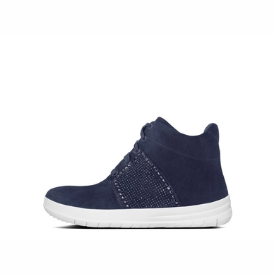 Sneaker FitFlop Sporty-Pop™ X Crystal High-Top Midnight Navy