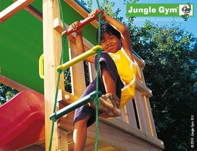 Speelset Jungle Gym Jungle Lodge + Bridge Rood