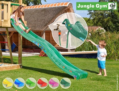 Speelset Jungle Gym Jungle Mansion + Bridge Donkergroen