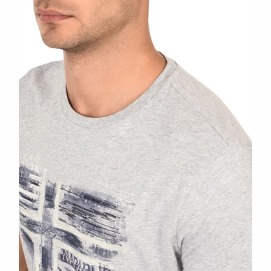 T-Shirt Napapijri Men Sancy Light Grey Mel