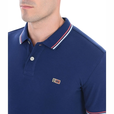 Polo Napapijri Men Taly SS Stripe Blue Depths