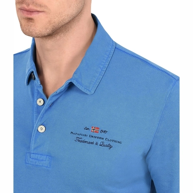 Polo Napapijri Men Elbas LS New Light Blue