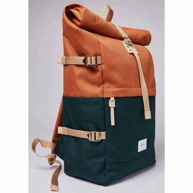4---Rugzak Sandqvist Bernt Multi Dark Green Orange-4