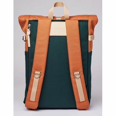 4---Rugzak Sandqvist Ilon Multi Dark Green Orange-4