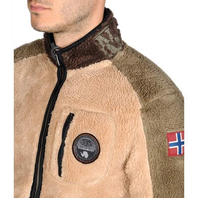Vest Napapijri Yupik Stand Multicolour Brown Men