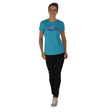 T-Shirt Regatta Womens Fingal II Fluro Blue