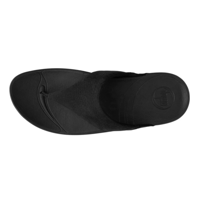 Slipper FitFlop Lulu™ Nubuck All Black