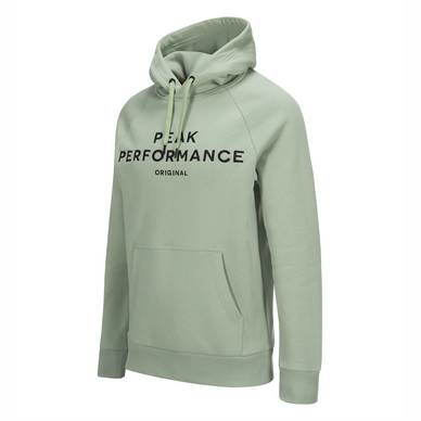 Trui Peak Performance Men Logo Hood Downy Green