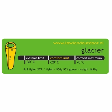 Slaapzak Lowland Glacier Red (Links)