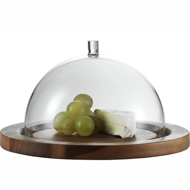 Kaastolp Jenaer Glas Met Houten Bord Acacia