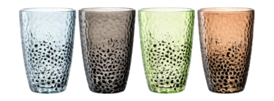 Long Drink Glass Leonardo Matera Multi-coloured 340ml (Set of 4)
