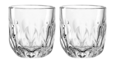 Tazzina caffe in vetro Espresso Leonardo Gocce 60 ml, Set da 2, Tipo 3