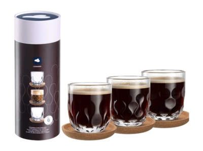 Coffee Glass Leonardo Gocce Tumblers 220ml (Set of 6)