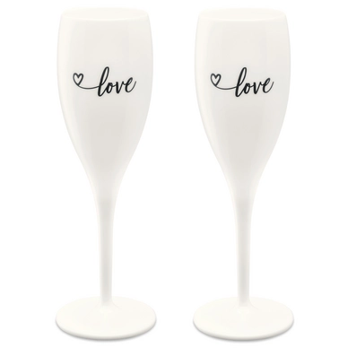 Champagne Glass Koziol Superglas Cheers No. 1 Love Edition (Set of 2)