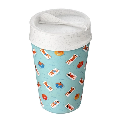 Thermosbeker Koziol Bio-Circulair Iso To Go Swimming Pool 400 ml
