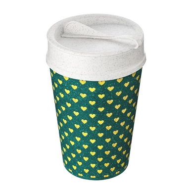 Thermosbeker Koziol Bio-Circulair Iso To Go Golden Hearts 400 ml