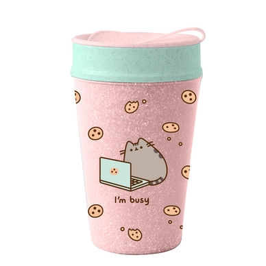 Thermosbeker Koziol Bio-Circulair Iso To Go Pusheen I'm Busy 400 ml