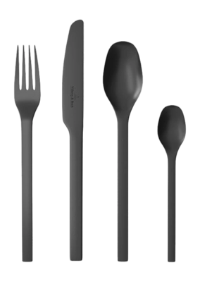 Besteckset Villeroy & Boch Manufacture Rock Black (16-teilig)