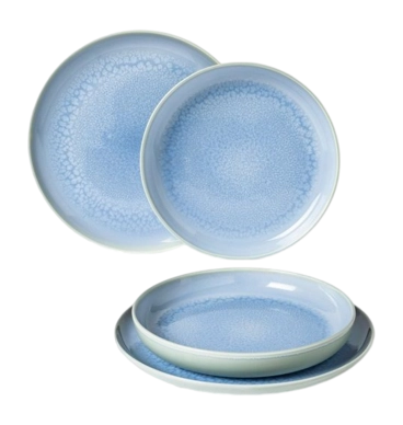 Servizio Piatti Like by Villeroy & Boch Crafted, Set da 4, Mirtillo